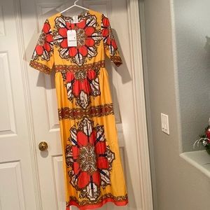 NWT Diandiandidi Gold dress XL